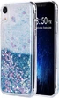 Чохол Glitter для Iphone XR бампер рідкий блиск синій - зображення 1