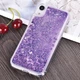 Чехол Glitter для Iphone XR бампер жидкий блеск фиолетовый - изображение 6
