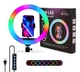 Кольцевая студийная лампа Ring MJ-26 для блогеров селфи кольцо RGB LED 26 см - изображение 1