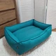 Лежак для собак и котов лежанка для средних собак и котов всех пород 80×70×22 см L BIR70 Huge and Tiny - изображение 2