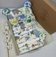 Набор для новорожденного: подушка, пеленки и игрушки a.l.babybox Дино Синий - изображение 1