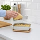 Крышка пищевого контейнера IKEA 365+ прямоугольная бамбуковая 503.819.07 - изображение 7