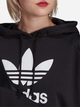 Bluza damska z kapturem krótka Adidas Originals Adicolor HC7050 38 Czarna (4065424620940) - obraz 3