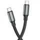 Кабель зарядки BOROFONE BX82 Type-C to Type-C 60W/3A/1m Чорний - изображение 1