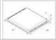 Емальований деко 403x389x24mm для духовки Bauknecht, Whirlpool, Indesit, Hotpoint-Ariston, Ariston C00078391 - зображення 2