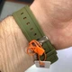 Часы мужские тактические противоударные водонепроницаемые Skmei зеленые - изображение 4