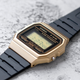 Наручные часы Касио Ретро Casio F-91W retro с золотистым корпусом - изображение 6