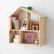 Будиночок полиця для книг в дитячу IKEA FLISAT дерев'яний 502.907.85 - зображення 6