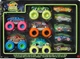Набір з 10 машинок і монстр-траків, що світяться в темряві Hot Wheels Monster Trucks Glow in the Dark (HCB57) - зображення 1