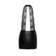 Мини-платье с кружевом Noir Handmade F279, виниловое, черное, L - изображение 5