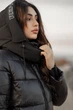 Женская зимняя короткая куртка YIMOSIS L черная 902172 - изображение 7