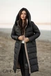 Женское зимнее длинное пальто Fodarlloy XXL черное 70682 - изображение 2