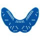 Капа перфорована (Perforated mouthguar) одностороння у футлярі (термопластик, р-р капи 8х5,5см, синій) (BO-7419_Синій) - изображение 2