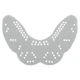 Капа перфорована (Perforated mouthguar) одностороння у футлярі (термопластик, р-р капи 8х5,5см, білий) (BO-7419_Білий) - изображение 2