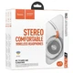 Наушники беспроводные Hoco W43 Adventure BT headphones BT5.3, AUX/TF, 25h, Touch Control White - изображение 4