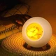 Настільний світильник Led Cat House Котячий будинок Нічник Сплячий котик у будиночку Білий - зображення 3