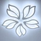 Люстра світлодіодна стельова LUMINARIA ASTRA 120W 5F APP 635/70 WHITE 220V IP20, LED світильник з пультом ДУ - зображення 4
