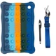 Силиконовый чехол Galeo Pop It для OPPO Pad Air 10.36" Rainbow Dark Blue - изображение 2