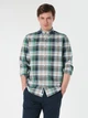 Рубашка хлопковая мужская Colin's CL1063200GRN M Green (8683197580702) - изображение 1