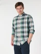 Рубашка хлопковая мужская Colin's CL1063200GRN M Green (8683197580702) - изображение 3