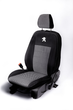 Комплект модельных чехлов AMI.AUTO из автоткани черно-серые на Пежо 207 (Peugeot 207) 2006-2012 хэтчбек - изображение 2