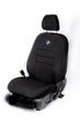 Комплект модельных чехлов AMI.AUTO из автоткани черные на БМВ Е34 (BMW E34) 1987-1996 универсал - изображение 1