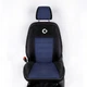 Комплект модельных чехлов AMI.AUTO из автоткани черно-синие на Смарт Фо Ту (Smart For Two) 1998-2007 мини машина - изображение 3