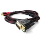 Кабель HDMI-VGA позолочений посилений V1.4 тато-тато аудіо відео шнур адаптер перехідник, 1,5м - зображення 4