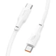 USB кабель на 240W Type-C на Type-C Hoco Force Fast Charging Data Cable (2m, 240W). White - зображення 4