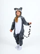Пижама кигуруми Kigurumi Лемур для девочек Серый на рост 110-120 см (203741) - изображение 1