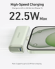 Универсальная батарея Anker Nano Power Bank со встроенным складным разъемом USB C 22.5W 5000 mAh для iPhone 15 / 16 / 17 Series (A12310) Sprout Green - изображение 2