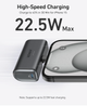 Універсальна батарея Anker Nano Power Bank із вбудованим складаним роз’ємом USB C 22.5W 5000 mAh для iPhone 15 / 16 / 17 Series (A12310) Black Stone - зображення 3