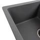 Гранитная мойка для кухни Platinum 6250 ZIRKONE матовый серый металлик - изображение 4