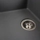 Гранитная мойка для кухни Platinum 6250 ZIRKONE матовый серый металлик - изображение 5