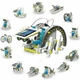 Детский развивающий конструктор робот Solar Robot Kit 14 в 1 с солнечной панелью и моторчиком - изображение 1