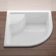 Поддон для душевой кабины RAVAK Sabina LA 90x90x42см полукруглый акриловый без сифона белый A217001020 - изображение 4