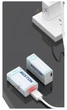 Акумулятор Крона 9V 6F22 (Батарейка Крона) із зарядкою від TYPE-C Beston 1000mAh - зображення 5