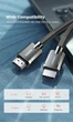Кабель UGREEN HD135 8K HDMI M/M Round Cable with Braided 1m (Gray) (UGR-70319) - изображение 5