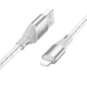 Кабель Borofone BX96 USB to Lightning 1m серый - изображение 1