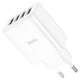 Сітчастий зарядний пристрій HOCO C102A Fuerza QC3.0 four-port charger White - зображення 4