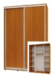 Шкаф-купе двухдверный Комфорт Мебель 150*60*220 см Ольха 2 двери ДСП Макси - изображение 1