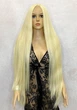 Парик на сетке Lace Wig Super Straight тон 613 длинный блонд 100 см термостойкое волокно - изображение 4