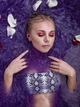 Морская соль мерцающая для ванны с ароматом зеленого чая и огурца. Подарок для настоящей КОРОЛЕВЫ, Фиолетовый. - изображение 7
