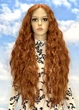 Парик на сетке Lace Wig Super Lily № 130T рыжий, 80 см, термостойкое волокно - изображение 2