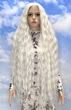 Перука на сітці Lace Wig Bohemian №1001E довгий платиновий блонд, 105 см, термостійке волокно - зображення 4