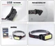 Ліхтар налобний BL-008+COB (white+red), червоне світло, водозахист, вбудований акумулятор, ЗП micro USB (Ks543546) - зображення 3