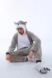 Пижама Кигуруми Для Мальчиков My Kigu Теплая Хаски Серая M 155-165 см (1090/1) - изображение 1