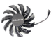 Кулер Everflow для відеокарти Gigabyte T128010SU Вентилятор комплект з 3 шт GTX 1060/1070/1070Ti/1080/1080Ti - изображение 8