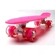 Пенни борд скейт Penny Board 22" Малиновый со светящимися колесами - изображение 1