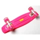 Пенни борд скейт Penny Board 22" Малиновый со светящимися колесами - изображение 5